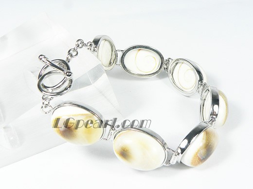 natural color shell whorl bracelet