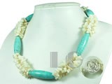 long 12*40mm blue turquoise jewelry necklace