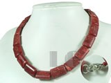 oblong 14*20mm red coral jewelry necklace