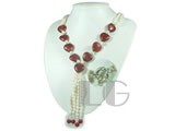 two strands 6-7mm freshwater pearl necklace jewelry