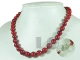 beautiful multi-size red coral sets of necklace