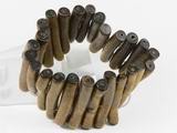 beautiful golden branch coral stretchy bracelet