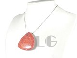 50*50mm red triangle coral pendant