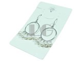 white freshwater pearl sterling silver dangling earrings