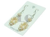 pink potato freshwater pearl sterling silver earrings