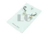 fine 9-9.5mm white teardrop freshwater pearl earrings
