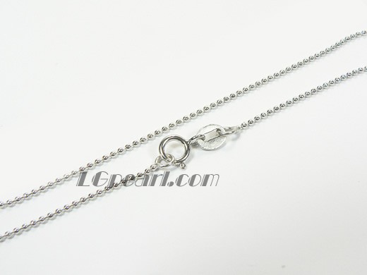 rhodium plated sterling silver necklace chain