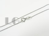 rhodium plated sterling silver necklace chain