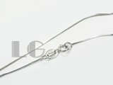 sterling silver rhodium plated chain