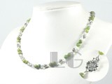 6mm green gemstone necklace