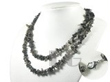 irregular black gemstone necklace wholesale