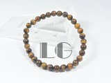 6mm yellow round gemstone stretchy bracelet