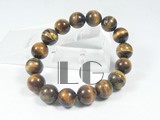 12mm yellow round gemstone stretchy bracelet