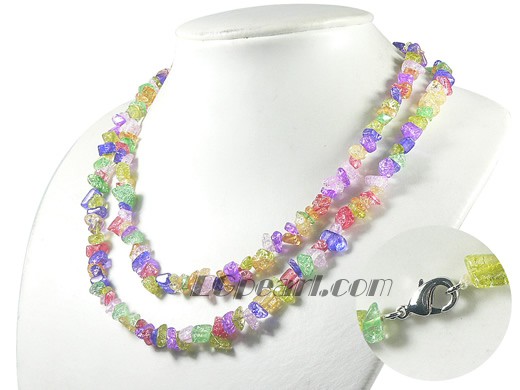 multicolor irregulare crystal necklace wholesale